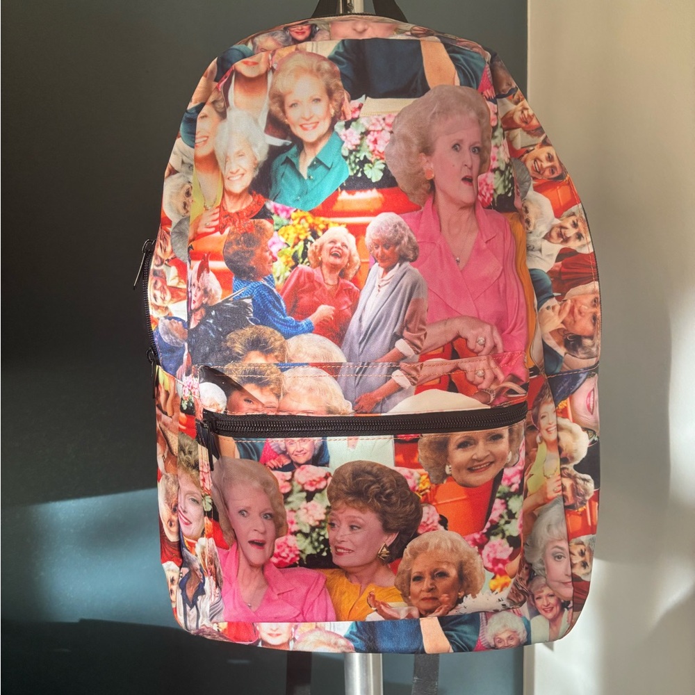 Colorful Golden Girls Backpack with Iconic Print